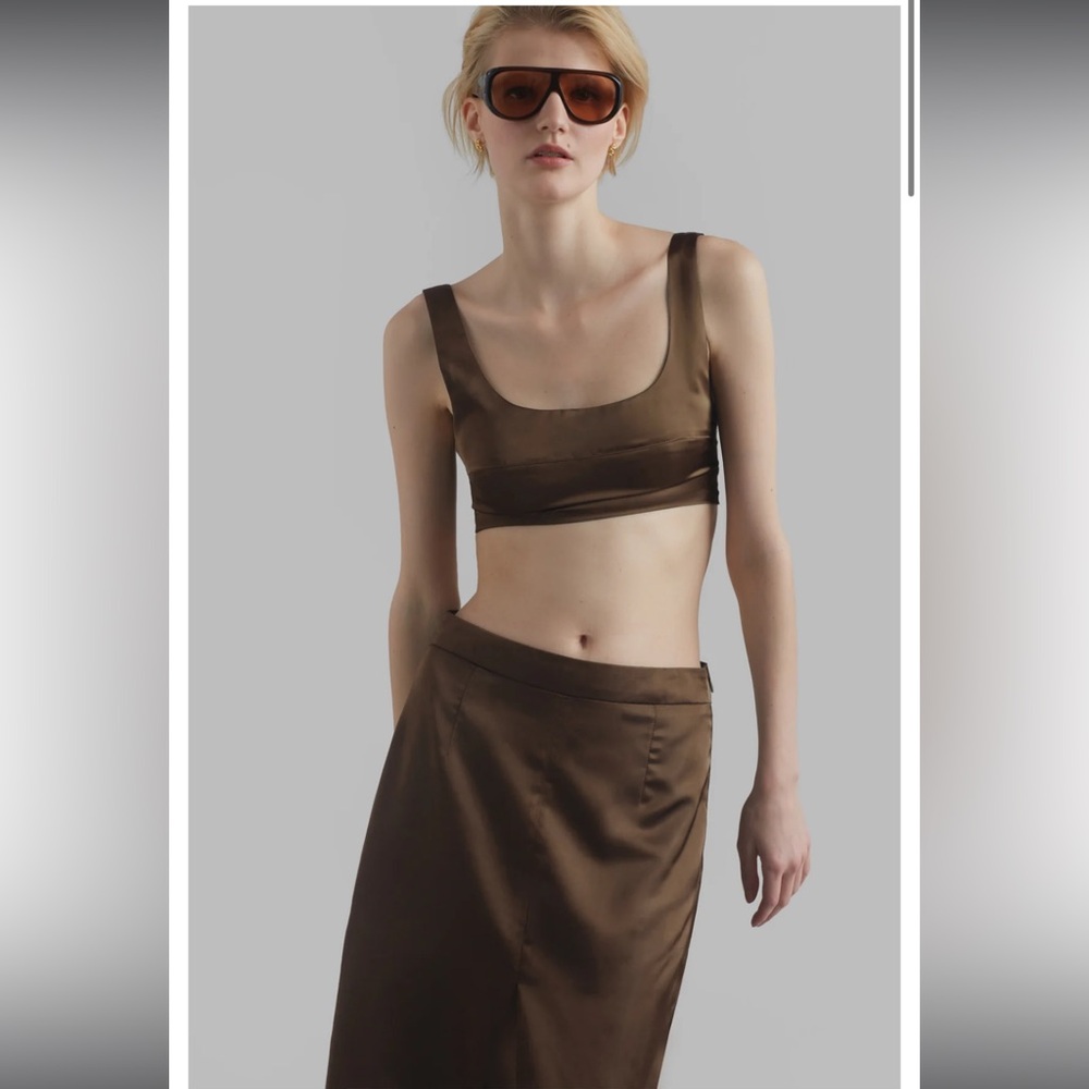The Frankie Shop Satin Skirt